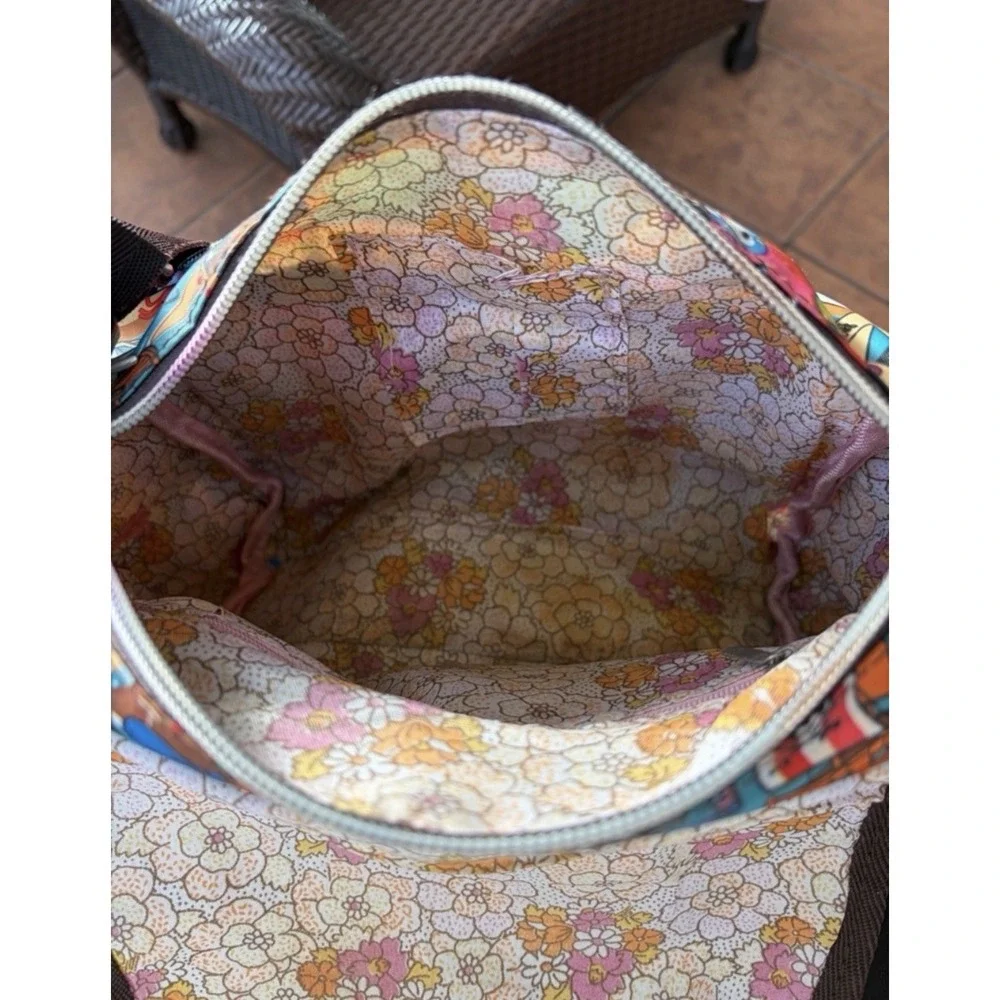 Rare Vintage 2000s tokidoki Pirata pattern Bag authentic Rainbow zippers